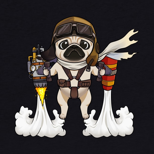 Pug Propel: The Skybound Adventures of Jet Pack Pug by Holymayo Tee